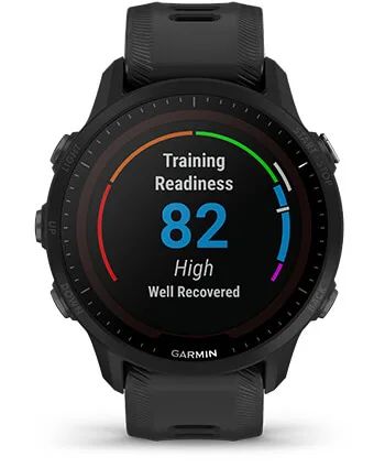 Умные часы Garmin Forerunner 955 с черным ремешком